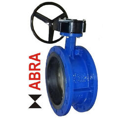 Затвор поворотный фланцевый ABRA-BUV-FL226D500G Ду500 Ру10 с редуктором